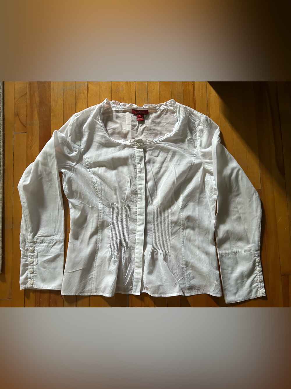 Sundance White Women's Long-Sleeve Top